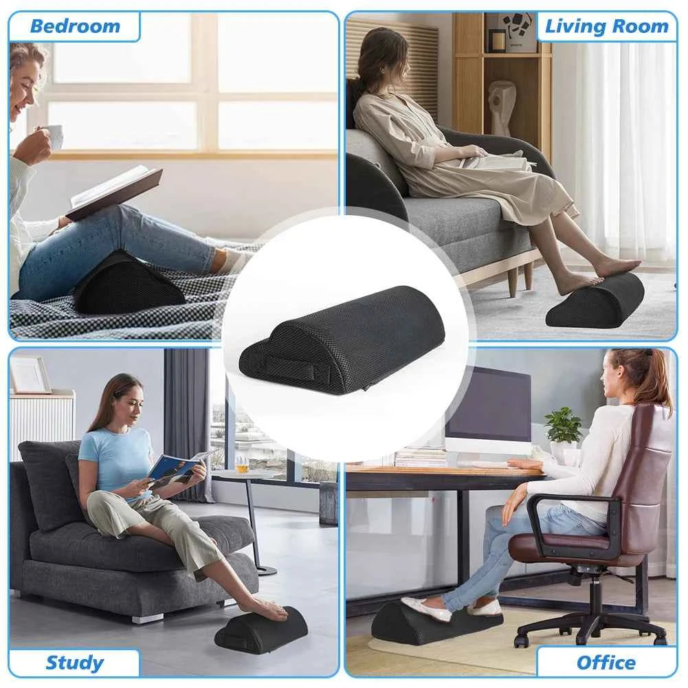 Memory Foam Under-Desk Footrest – Ergonomic Foot Stool for Office, Gaming & Home