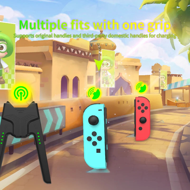 Aolion Joy-Con Charging Grip for Nintendo Switch & OLED – Portable Charging Dock Bracket