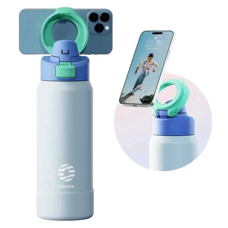 FEIJIAN 710ml / 950ml Stainless Steel Insulated Water Bottle with Magnetic Phone Holder