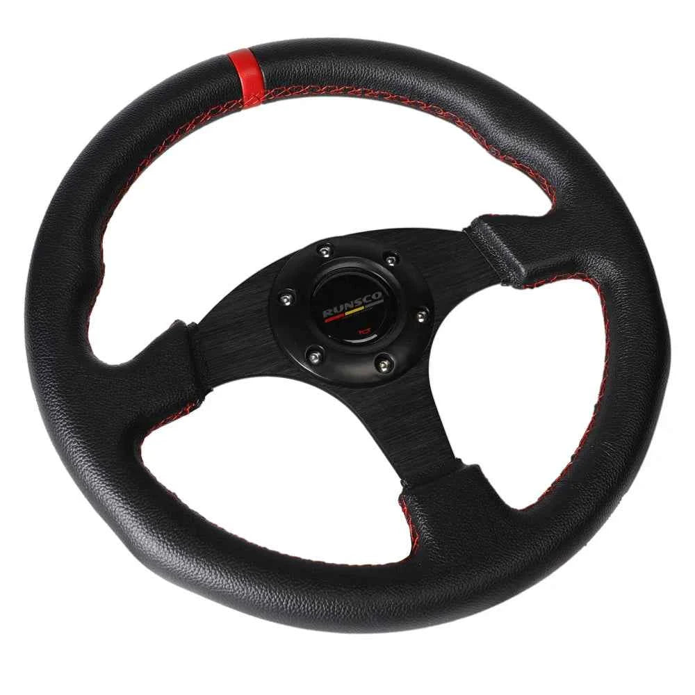 330mm Aluminium Racing Steering Wheel – 13" Flat Drift Simulation Universal Fit