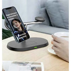 3-in-1 Magnetic Wireless Charging Station – MagSafe for iPhone 16/15/14/13/12, Apple Watch & AirPods Pro Fast Charge