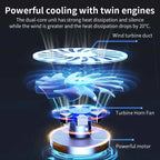 Q100 17-Inch Gaming Laptop Cooling Pad – LED Screen, 2600RPM Fan, Dual USB Port Notebook Stand Cooler