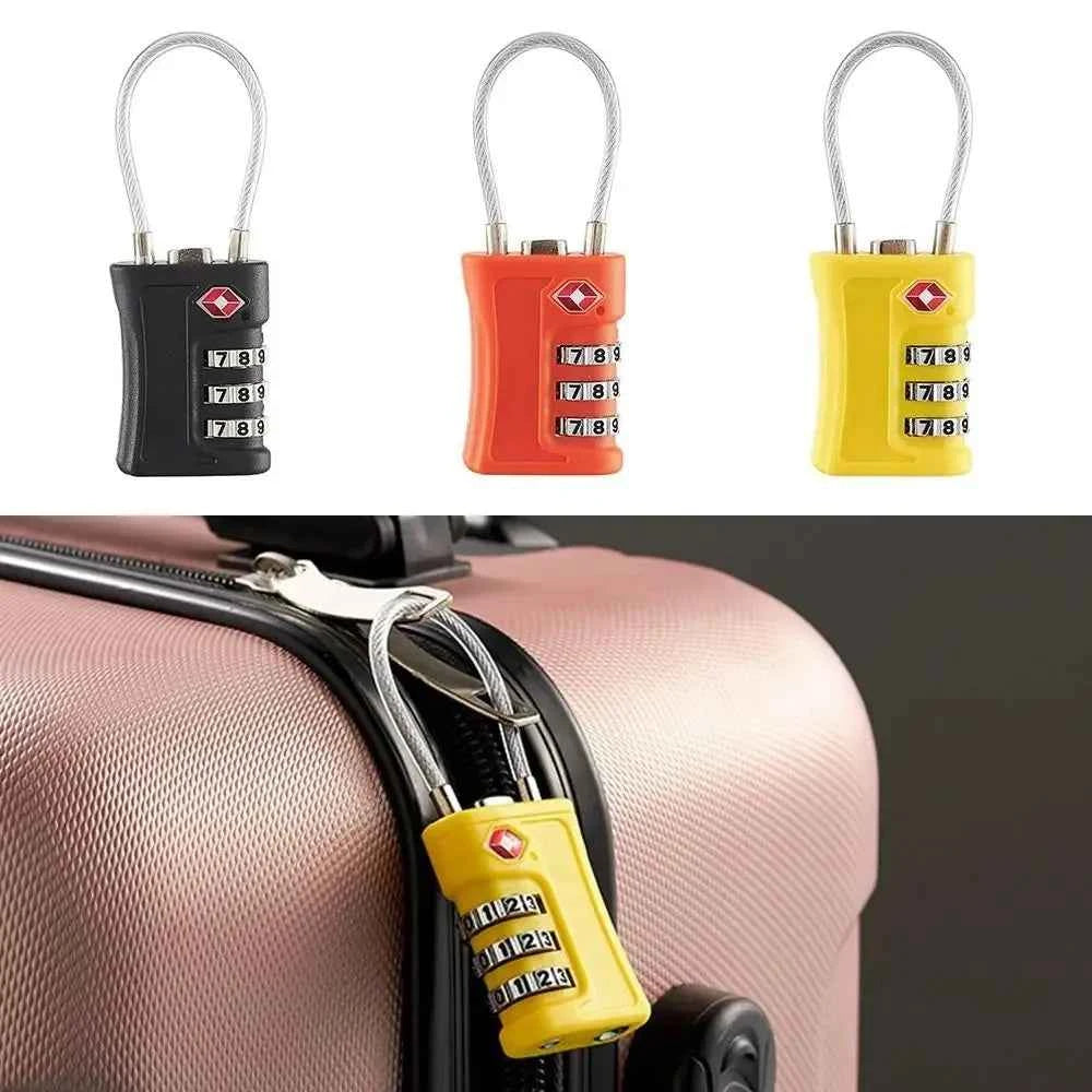 TSA Approved Travel Lock – 3-Digit Combination Zinc Alloy Luggage Lock