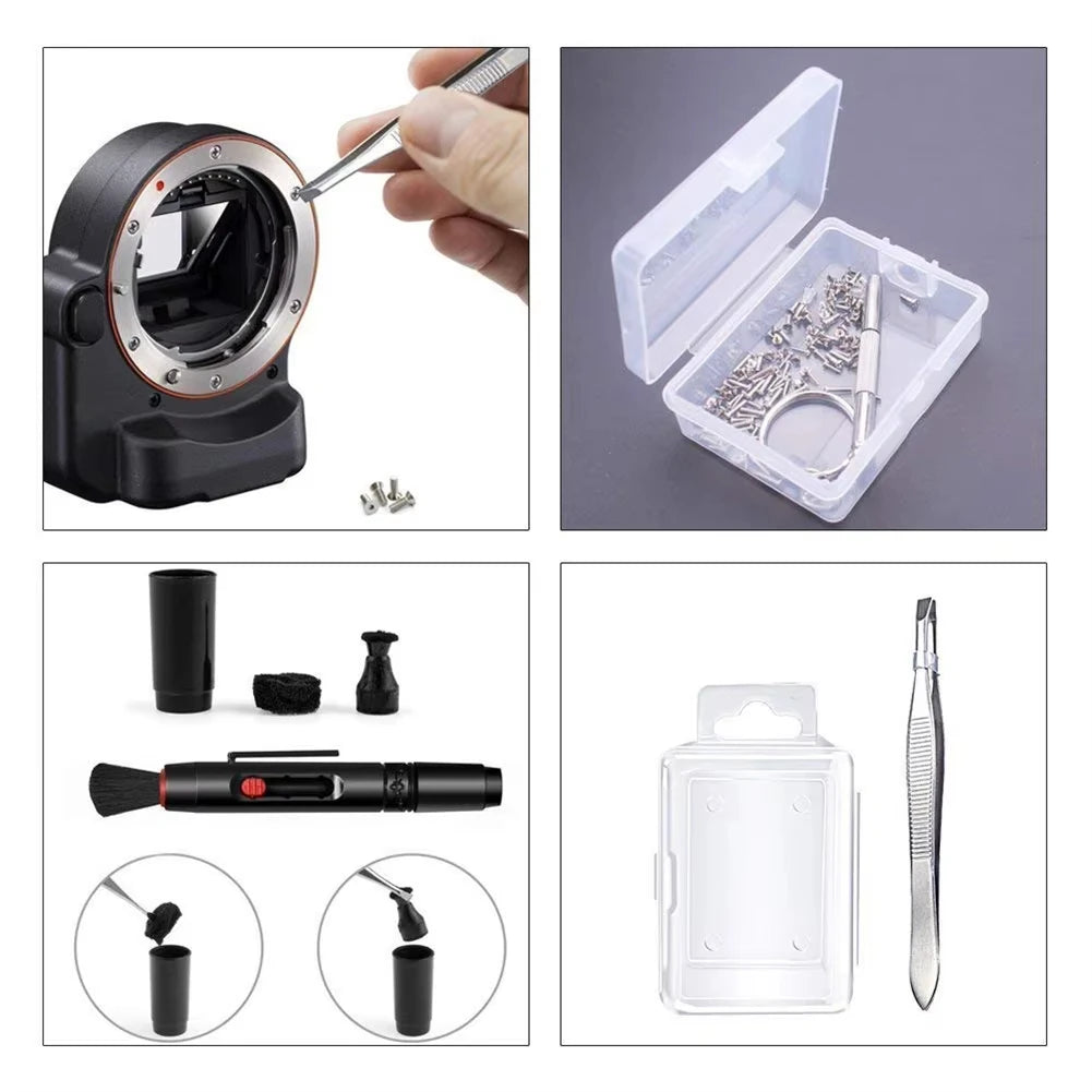 47-Piece Camera Cleaning Kit — DSLR Lens & Sensor Cleaning Set for Sony, Nikon, Canon & Fujifilm