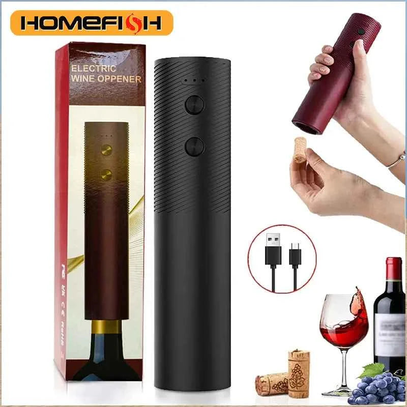 Electric Wine Bottle Opener – Rechargeable Automatic Corkscrew