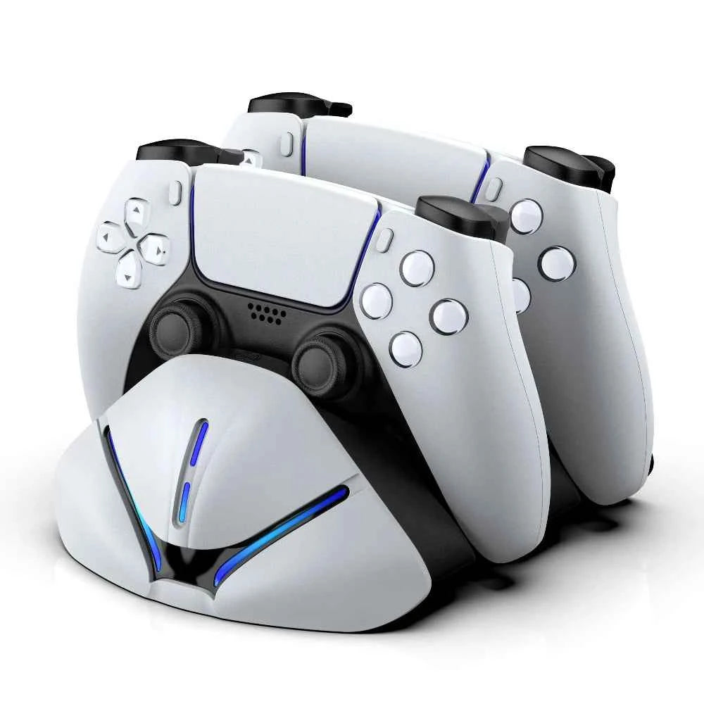 RGB Dual Fast Charger Docking Station for PS5 Controllers – RGB Indicator, Charging Stand for PS5 Gamepad
