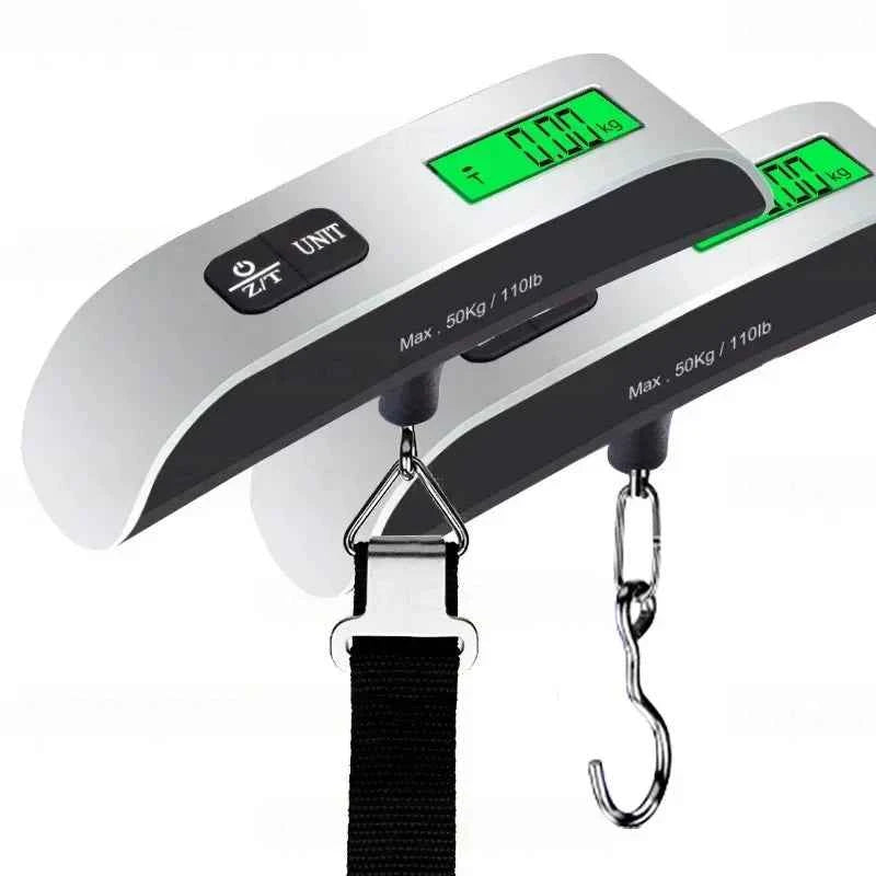 Portable Digital Luggage Scale – 50kg / 110lb Handheld Travel Baggage Weigher