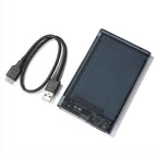 2.5" SSD & HDD Enclosure – Transparent USB 3.0 / Type-C External Hard Drive Case, Tool-Free