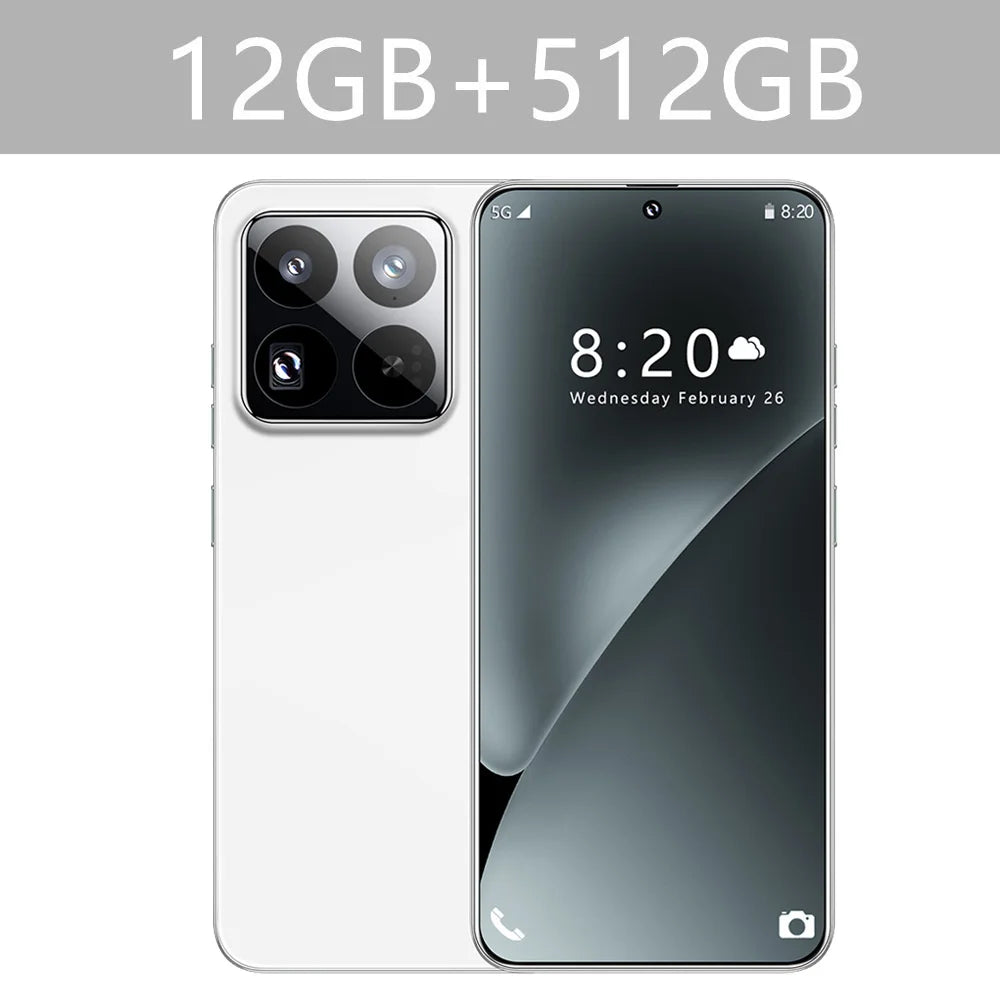 14T Pro Smartphone | 7.3" Full Display, 8000mAh, 108MP Camera, Android 15