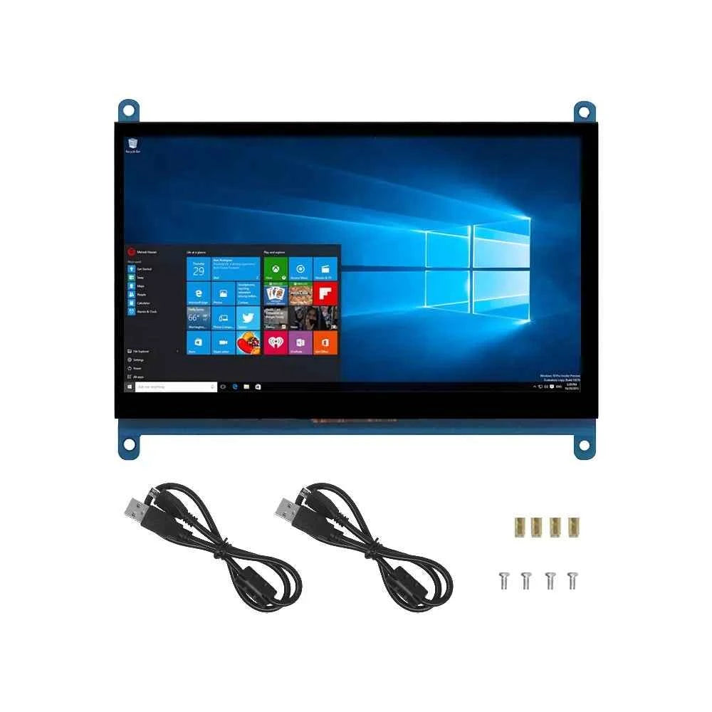 7" IPS Touchscreen HDMI Display for Raspberry Pi — 1024×600 | 5-Point Capacitive Touch | No Driver Needed
