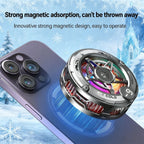 Rapuntek™ K20 Magnetic Phone Cooler – Semiconductor Cooling Fan with RGB Display for Mobile Gaming & Streaming