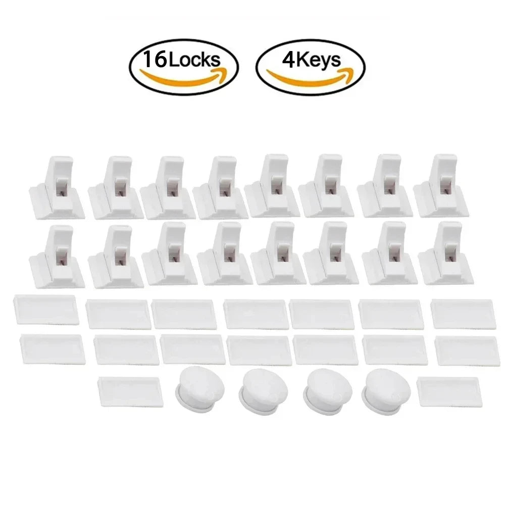 Magnetic Child Safety Lock – Baby-Proof Cabinet & Drawer Latch Set