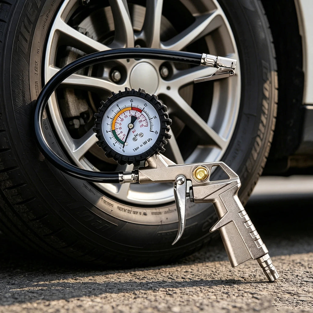 Tyre Pumping Gun Digital Pressure Gauge – Car TPMS Air Gauge Meter Manometer Monitor Tester for Tyres