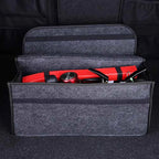 Car Trunk Organizer – Large Anti-Slip Felt Storage Bag with Compartments