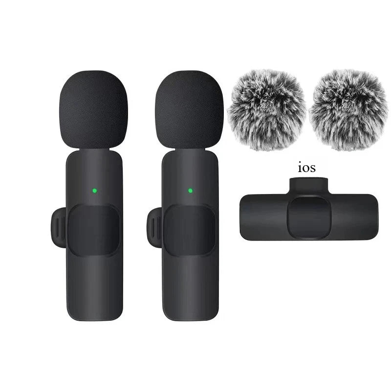 Rapuntek™ Wireless Lavalier Microphone with Noise Reduction – USB-C & iPhone | Live Streaming & Interviews