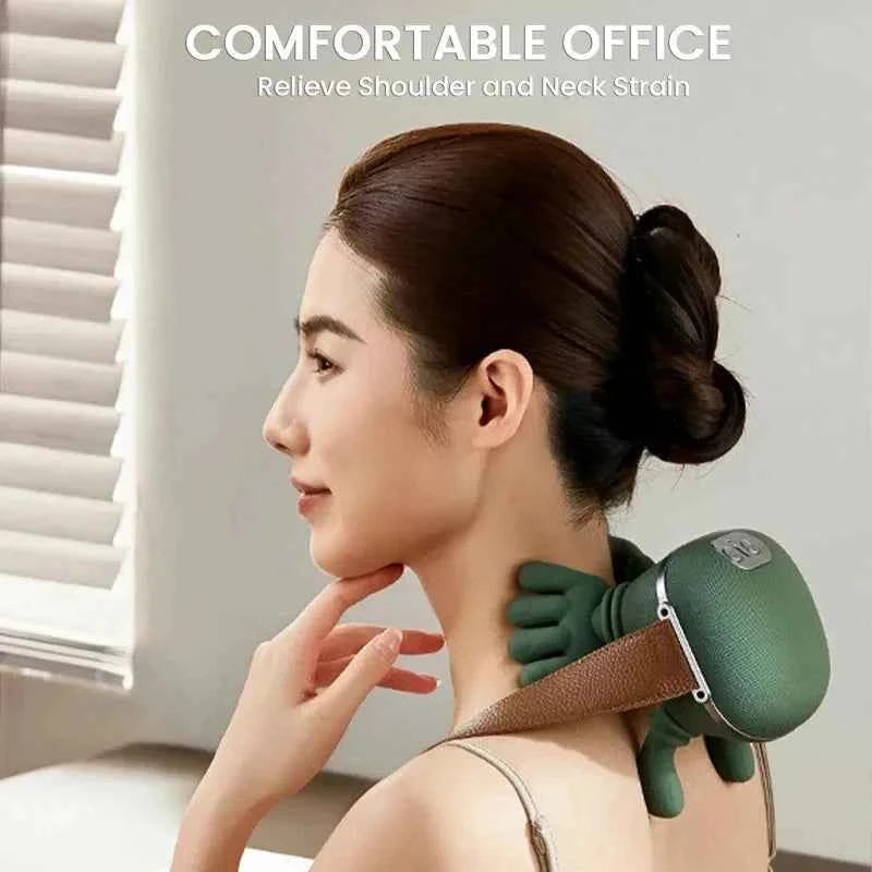 Electric Shiatsu Neck & Shoulder Massager – Deep Tissue Bionic Cervical & Back Massage Machine