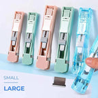 Mini Staple-Free Hand Clamp Stapler – Reusable Binder for Office, School & Home