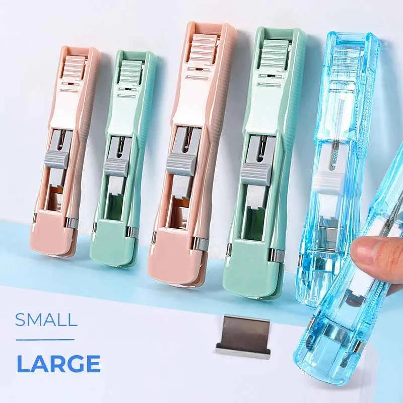 Mini Staple-Free Hand Clamp Stapler – Reusable Binder for Office, School & Home