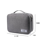 Waterproof Travel Cable Organizer Bag – Digital Accessories Storage Case for USB, Chargers & More