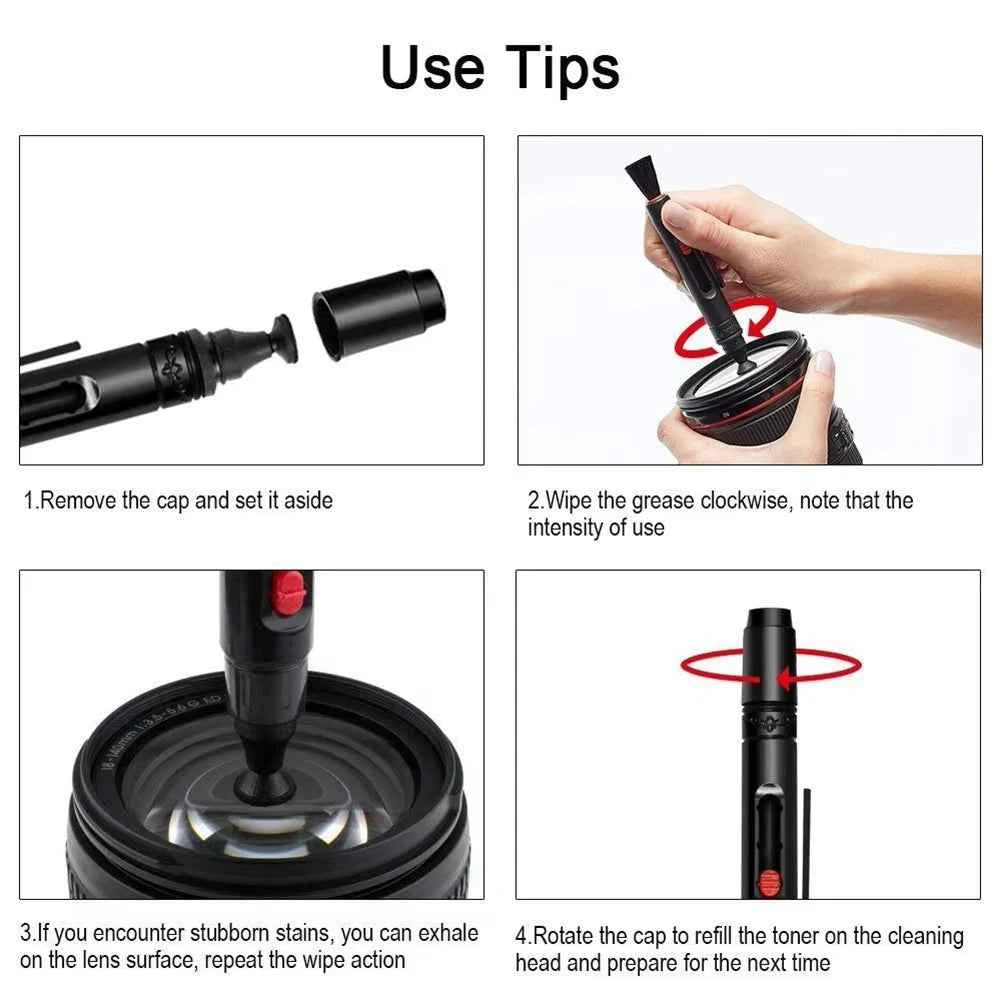 47-Piece Camera Cleaning Kit — DSLR Lens & Sensor Cleaning Set for Sony, Nikon, Canon & Fujifilm