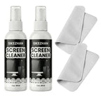 Screen Cleaner Kit – Streak-Free Spray & Microfibre Cloth for MacBook, iPad, iPhone, Laptop & TV