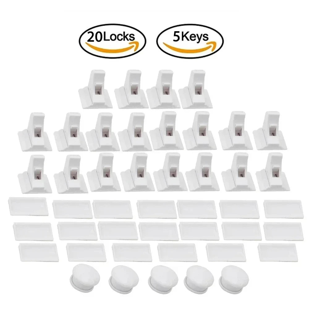 Magnetic Child Safety Lock – Baby-Proof Cabinet & Drawer Latch Set