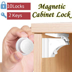 Magnetic Child Safety Lock – Baby-Proof Cabinet & Drawer Latch Set