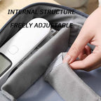 Waterproof Travel Cable Organizer Bag – Digital Accessories Storage Case for USB, Chargers & More