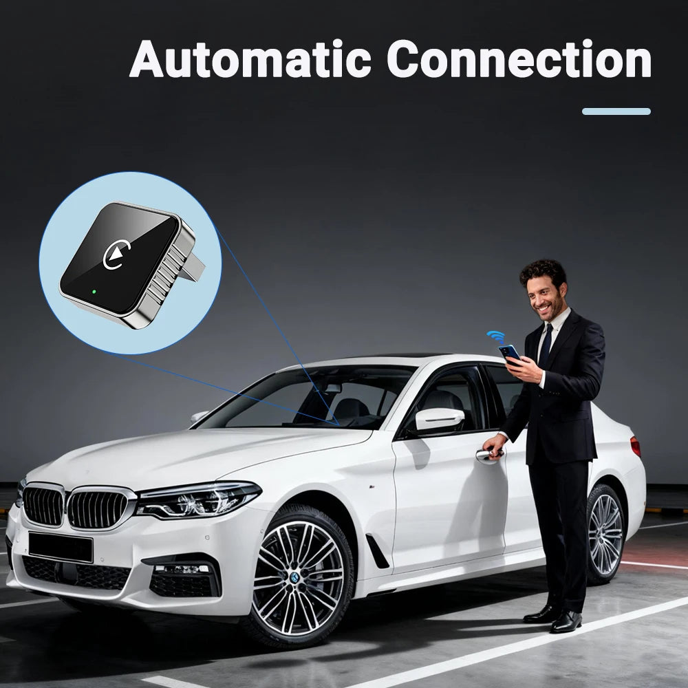 XUDA 2-in-1 Wireless Apple CarPlay & Android Auto Adapter for OEM Wired Car Systems