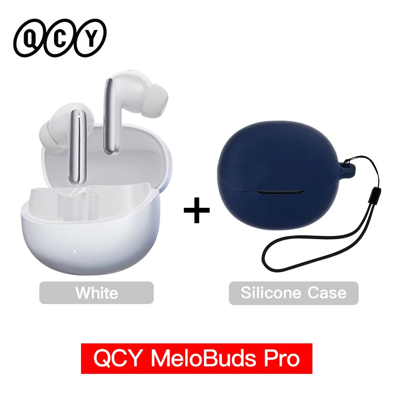 QCY MeloBuds Pro ANC Wireless Earbuds – 46dB Hybrid ANC, LDAC Hi-Res, Bluetooth 5.3, 6 Mic, 34H Playtime