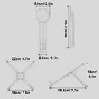 3-in-1 Foldable Magnetic Phone Holder & Selfie Stick Tripod — For iPhone, iPad & Laptops