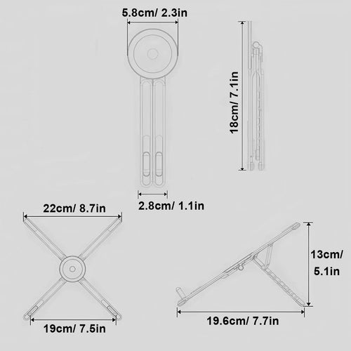 3-in-1 Foldable Magnetic Phone Holder & Selfie Stick Tripod — For iPhone, iPad & Laptops