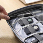 Waterproof Travel Cable Organizer Bag – Digital Accessories Storage Case for USB, Chargers & More