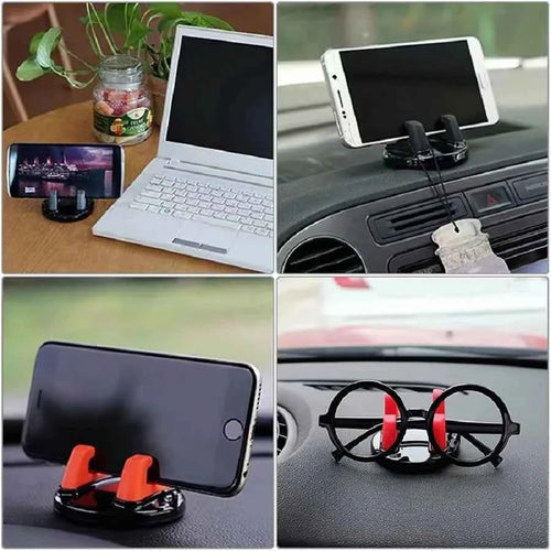 360° Rotatable Car Phone Holder – Universal Non-Slip GPS Dashboard Mount for All Smartphones