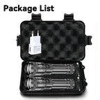 ZHIYU Tactical LED Flashlight 2000LM – Zoomable USB Rechargeable Torch with Power Bank & Display | Camping, Fishing, Emergency