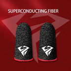 Esports Fingertip Sleeve Gloves – Carbon Fibre Sweatproof Anti-Slip Touch Screen Finger Cots for Mobile Gaming