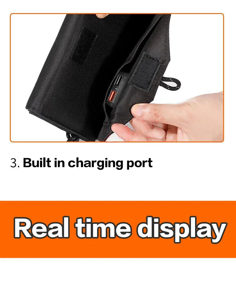 800W Foldable Solar Panel Charger – 6-Fold Portable USB 5V DC Power Supply for Camping & Hiking