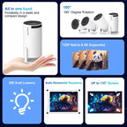 Magcubic HY300 Pro 8K Projector – Android 14, 290 ANSI, WiFi 6, BT 5.4, 1080P×720P | Portable Outdoor Projector