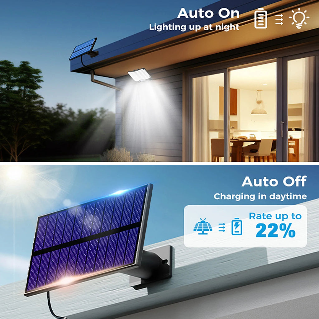 Solar Security Flood Light | 234 LED, 3 Modes, Motion Sensor, Remote, IP65