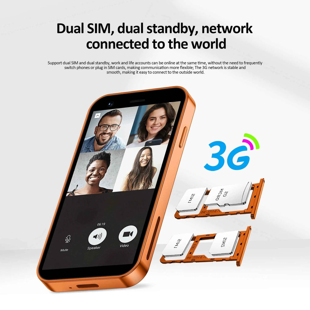 SERVO 18SE MINI Pocket Smartphone – 3.0" Screen, Dual SIM, Android, 2GB RAM, 3G WCDMA