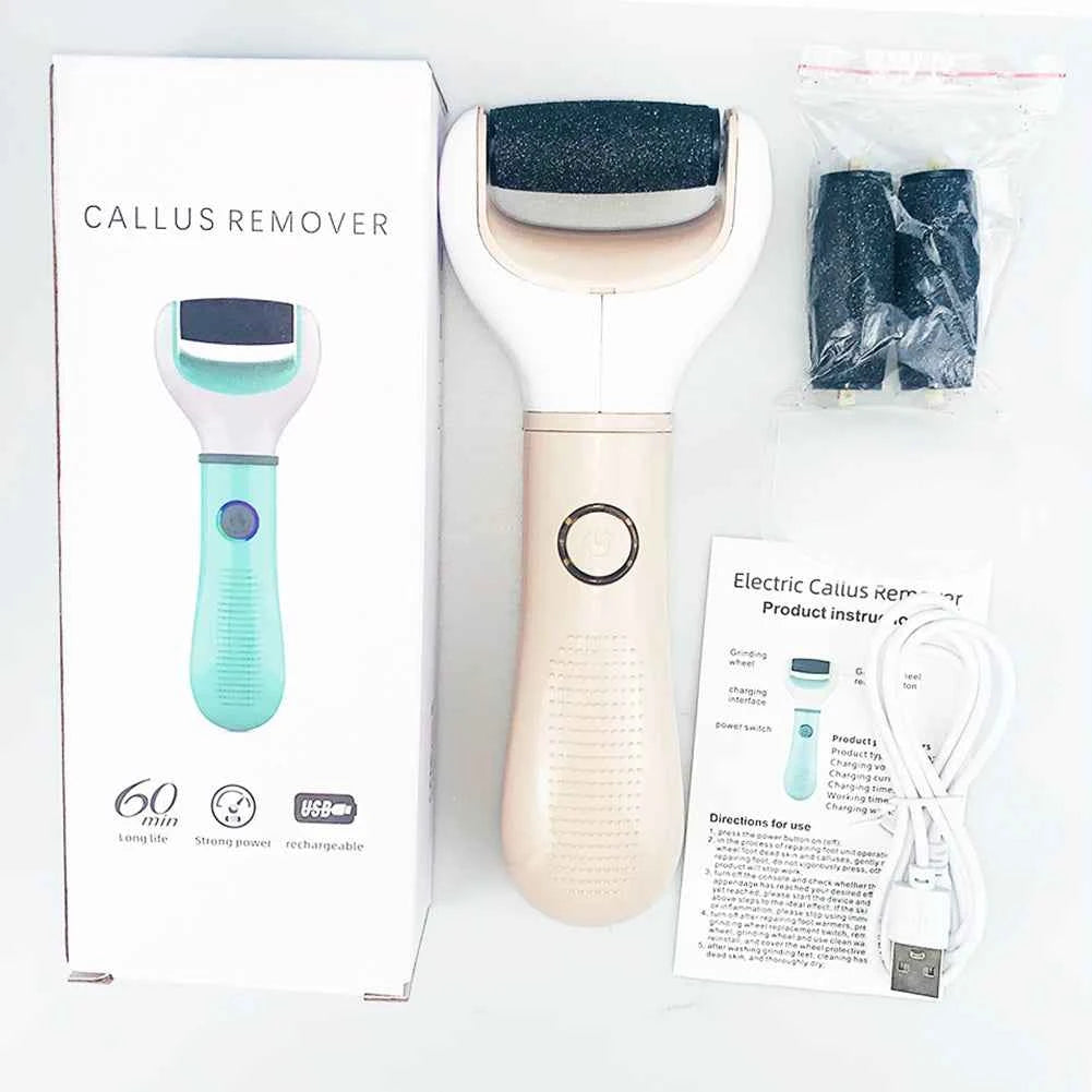 Electric Foot Grinder & Callus Remover — USB Rechargeable, Waterproof Grinding Head
