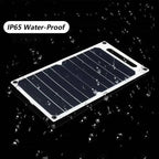 30W Waterproof Solar Charging Panel – 6.8V Portable USB Power Supply for Camping, Hiking & Mobile Devices