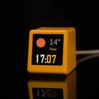 GeekMagic Ultra Smart WiFi Weather Station – Bed Clock with Photo Album, GIF Animation & Desktop Decoration
