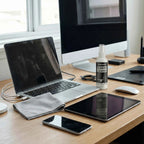 Screen Cleaner Kit – Streak-Free Spray & Microfibre Cloth for MacBook, iPad, iPhone, Laptop & TV