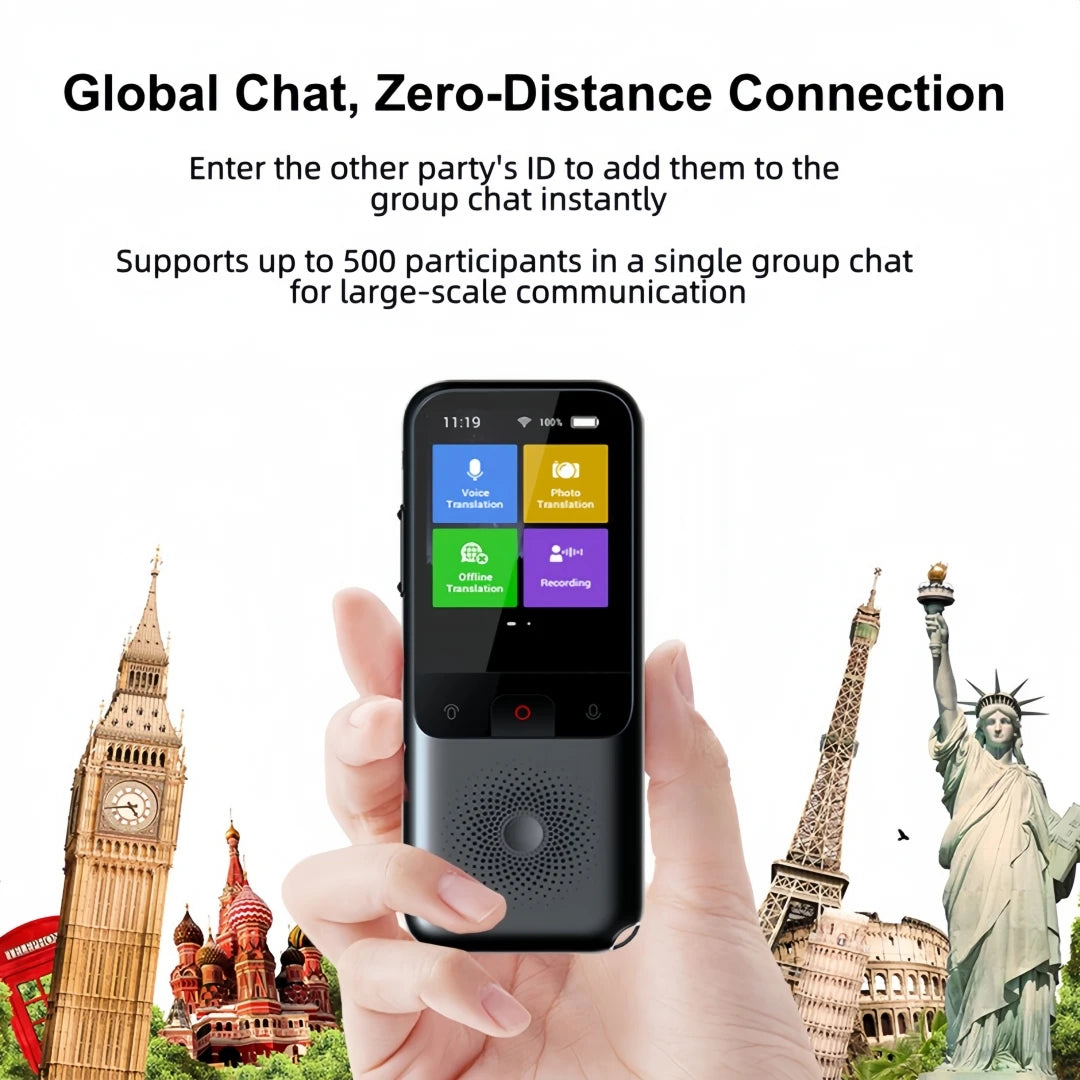 MSAI T11 Smart Language Translator Device — 138 Languages Online, 17 Offline, Photo Translation