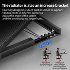Q100 17-Inch Gaming Laptop Cooling Pad – LED Screen, 2600RPM Fan, Dual USB Port Notebook Stand Cooler