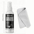 Screen Cleaner Kit – Streak-Free Spray & Microfibre Cloth for MacBook, iPad, iPhone, Laptop & TV