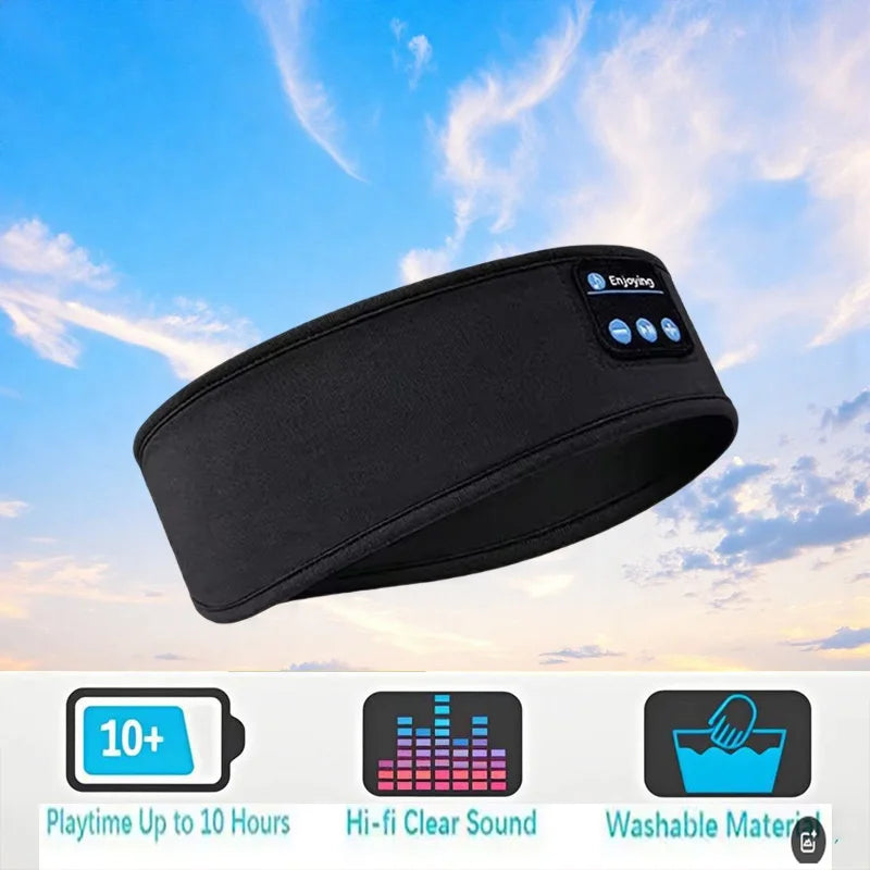 Bluetooth Sleep Headband Headphones – Wireless Music Eye Mask for Sleep, Running & Yoga