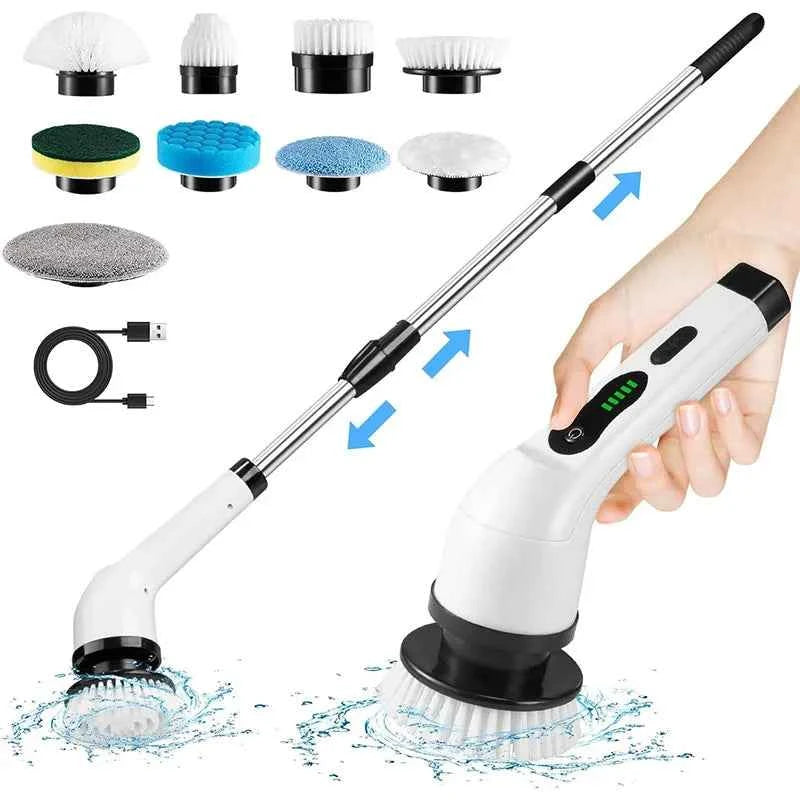 Cordless Spin Scrubber Electric Cleaning Brush – Multipurpose Kitchen & Bathroom Cleaner