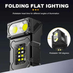 ESMARTER Mini USB Rechargeable LED Flashlight | 8 Modes, Magnetic Base, Power Bank